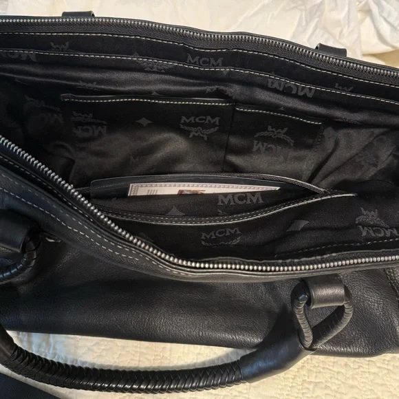 Black Leather Men's Bag